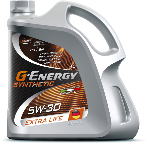 G-Energy Synthetic Extra Life 5W-30 4L MZSM_Face (1)